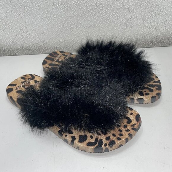 Dolce & Gabbana x Havaianas Women’s Flip-Flops Size US 5 Leopard Print - Picture 1 of 9